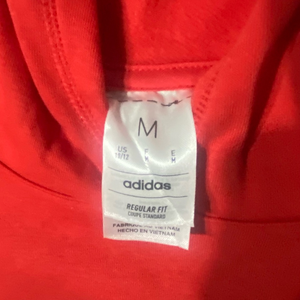 Kids Adidas Hoodie New‎ with out tags. Never worn. Size Kids Med - Color Red - Picture 5 of 5